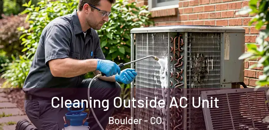 Cleaning Outside AC Unit Boulder - CO