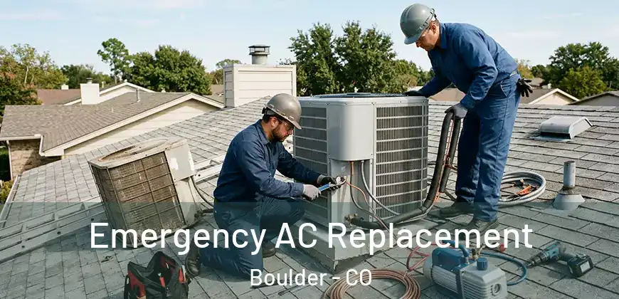 Emergency AC Replacement Boulder - CO